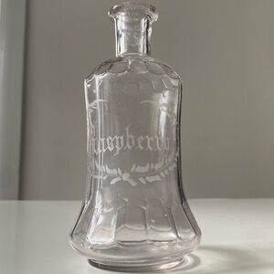 Antique Raspberry Bar Back Bottle